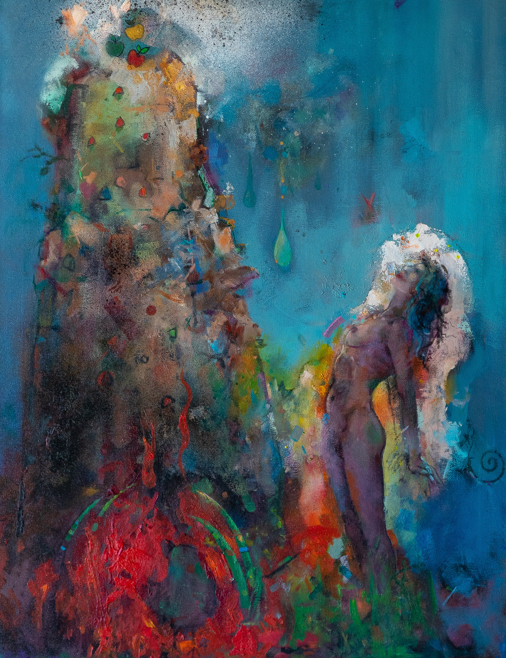 THE LEANING LADY by Johan Vlok Louw